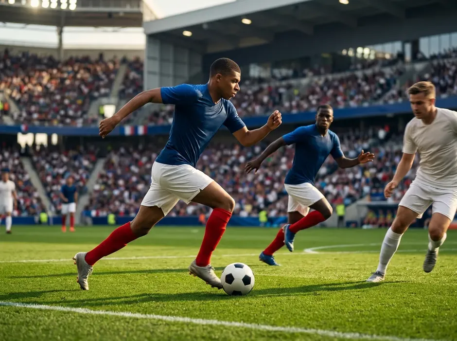 Kylian Mbappé führt die französische Nationalmannschaft als Captain in ein Trainingsspiel